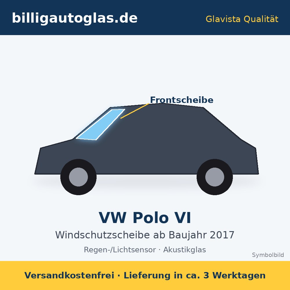 Frontscheibe VW Polo VI ab 2017 – Glavista Windschutzscheibe